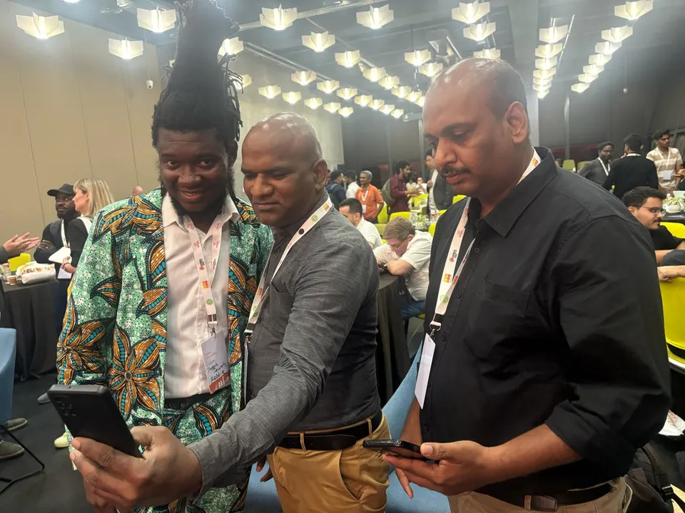 A candid selfie with fellow participants at the WSA Global Congress.
